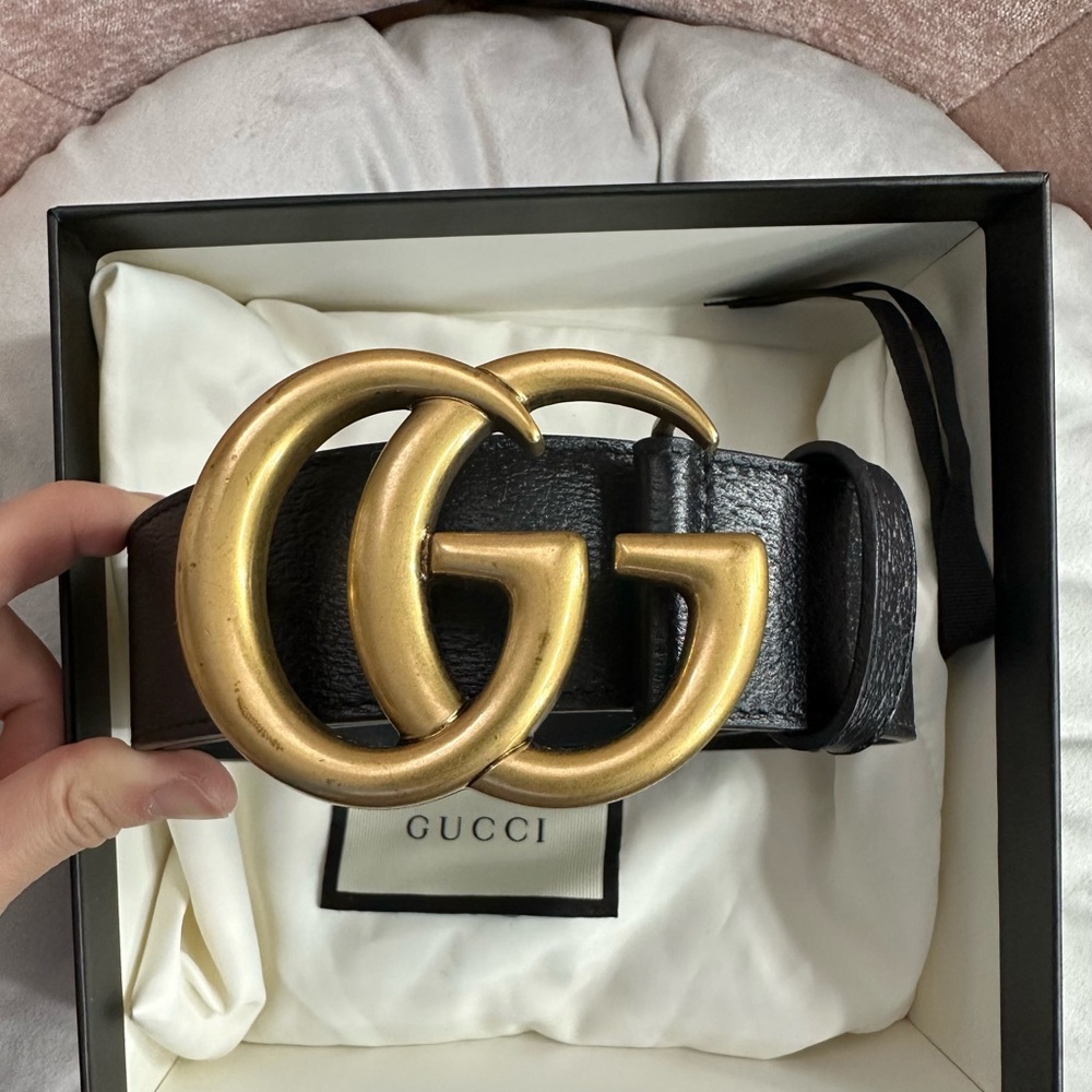GG Marmont wide belt. Size 80